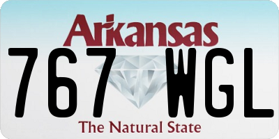 AR license plate 767WGL