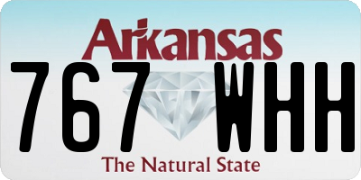 AR license plate 767WHH