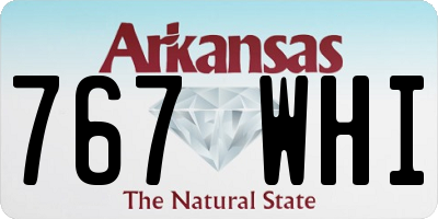 AR license plate 767WHI