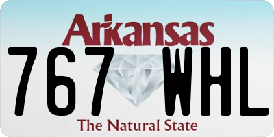 AR license plate 767WHL