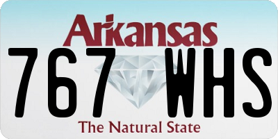 AR license plate 767WHS