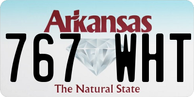 AR license plate 767WHT