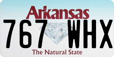 AR license plate 767WHX