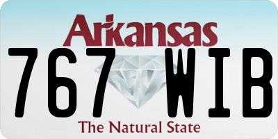 AR license plate 767WIB