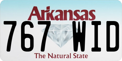 AR license plate 767WID
