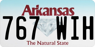 AR license plate 767WIH