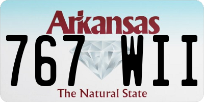 AR license plate 767WII
