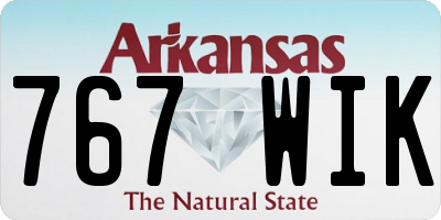 AR license plate 767WIK