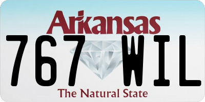 AR license plate 767WIL
