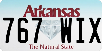 AR license plate 767WIX