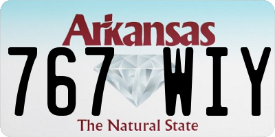 AR license plate 767WIY