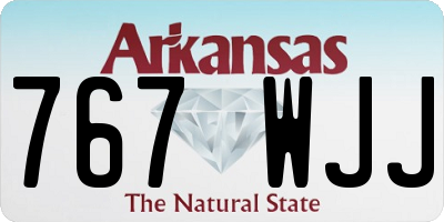 AR license plate 767WJJ