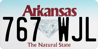 AR license plate 767WJL