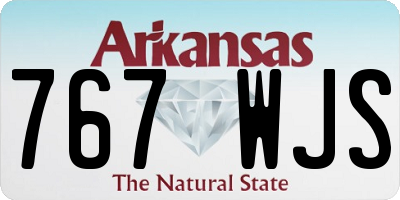 AR license plate 767WJS
