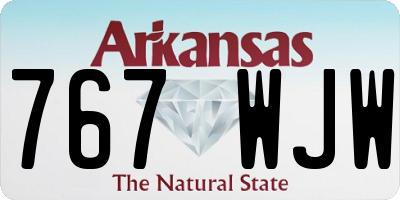 AR license plate 767WJW
