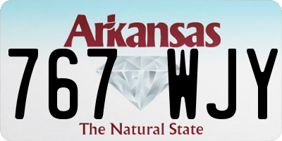 AR license plate 767WJY