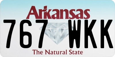 AR license plate 767WKK