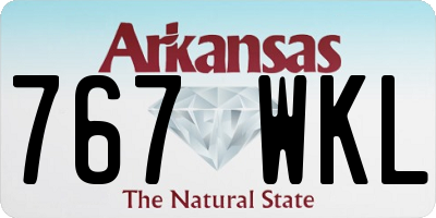 AR license plate 767WKL