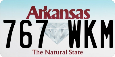 AR license plate 767WKM