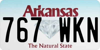 AR license plate 767WKN