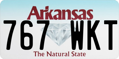 AR license plate 767WKT