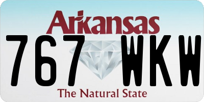 AR license plate 767WKW