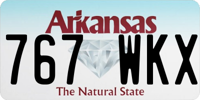 AR license plate 767WKX