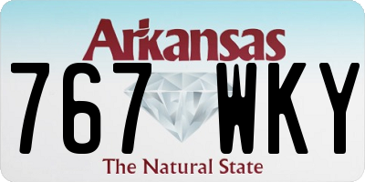 AR license plate 767WKY