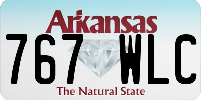 AR license plate 767WLC
