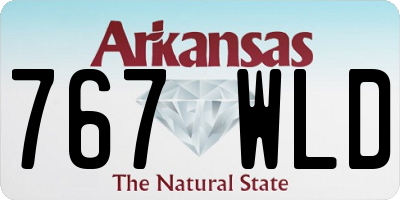 AR license plate 767WLD
