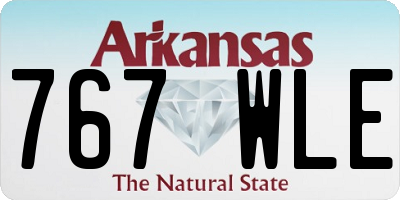 AR license plate 767WLE