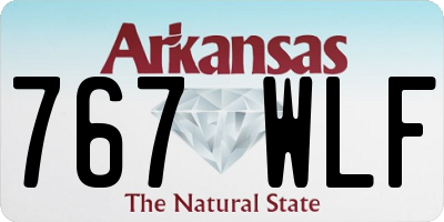 AR license plate 767WLF