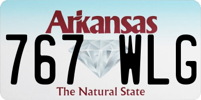 AR license plate 767WLG