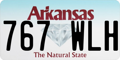 AR license plate 767WLH