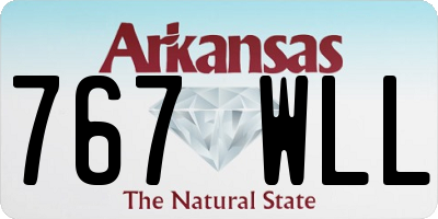 AR license plate 767WLL