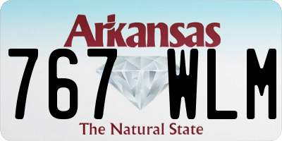 AR license plate 767WLM