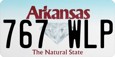 AR license plate 767WLP
