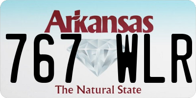 AR license plate 767WLR