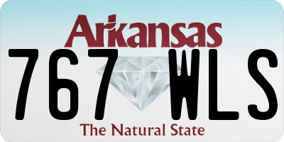 AR license plate 767WLS
