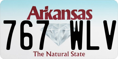 AR license plate 767WLV