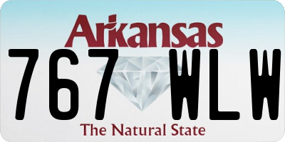 AR license plate 767WLW