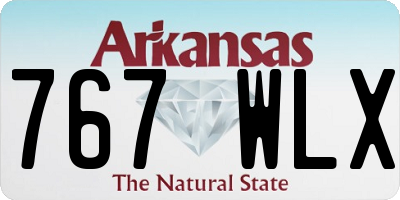 AR license plate 767WLX