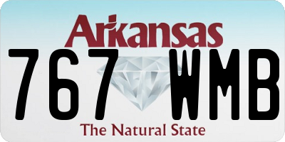 AR license plate 767WMB