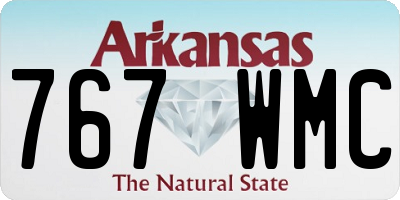 AR license plate 767WMC