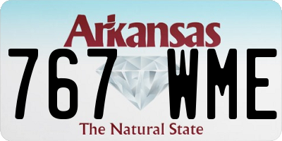 AR license plate 767WME