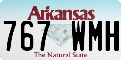 AR license plate 767WMH