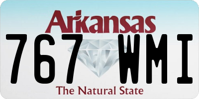 AR license plate 767WMI
