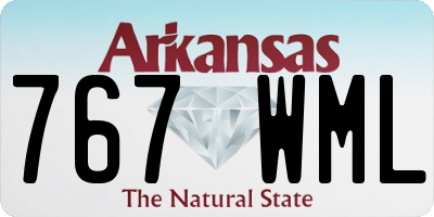 AR license plate 767WML