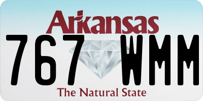 AR license plate 767WMM