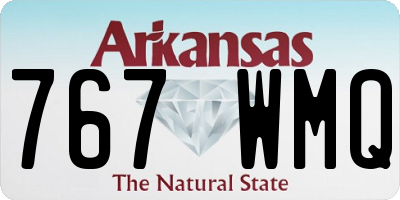 AR license plate 767WMQ